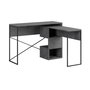 Hanah Home Escritorio de Estudio Gris Retro